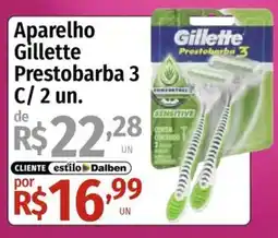 Supermercado Dalben Aparelho gillette prestobarba 3 oferta