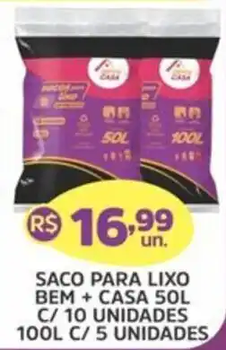 Supermercados Correia saco para lixo bem + casa oferta