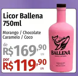 Supermercado Dalben Licor Ballena oferta