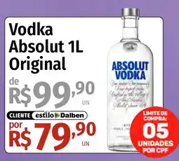 Supermercado Dalben Vodka absolut 1l original oferta