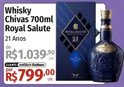 Supermercado Dalben Whisky Chivas Royal Salute 21 Anos oferta