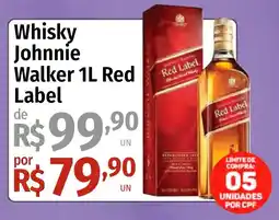 Supermercado Dalben Whisky Johnnie Walker 1L Red Label oferta