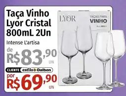 Supermercado Dalben Taça Vinho Lyor Cristal oferta