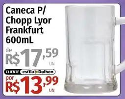 Supermercado Dalben Caneca p/ chopp lyor frankfurt oferta