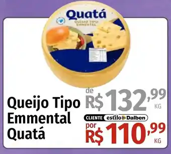 Supermercado Dalben Queijo Tipo Emmental Quatá oferta
