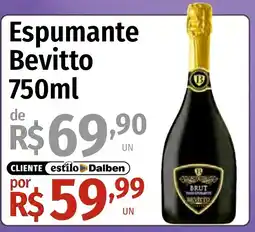 Supermercado Dalben Espumante Bevitto oferta