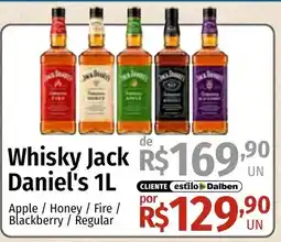 Supermercado Dalben Whisky Jack Daniel's 1L oferta