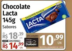 Supermercado Dalben Chocolate Lacta Sabores oferta