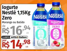 Supermercado Dalben Iogurte nestlé 1,15kg zero morango ou batido oferta