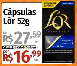 Supermercado Dalben Cápsulas Lór oferta