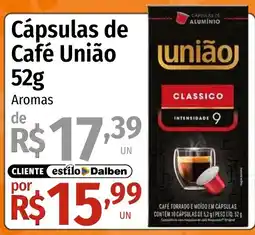 Supermercado Dalben Cápsulas de Café União oferta