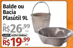 Supermercado Dalben Balde ou Bacia Plasútil oferta