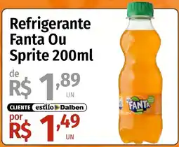 Supermercado Dalben Refrigerante Fanta Ou Sprite 200ml oferta