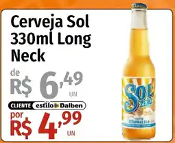 Supermercado Dalben Cerveja Sol Long Neck oferta