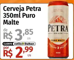 Supermercado Dalben Cerveja Petra Puro Malte oferta