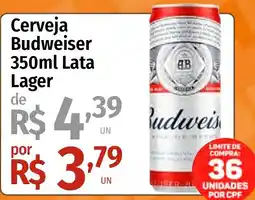 Supermercado Dalben Cerveja Budweiser lata lager oferta