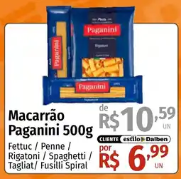Supermercado Dalben Macarrão Paganini oferta