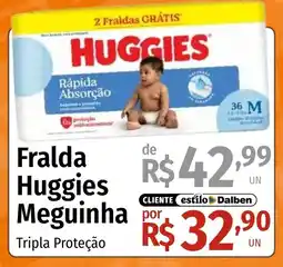 Supermercado Dalben Fralda Huggies Meguinha oferta