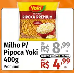 Supermercado Dalben Milho p/ pipoca yoki premium oferta