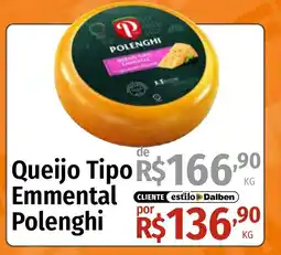 Supermercado Dalben Queijo Tipo Emmental Polenghi oferta