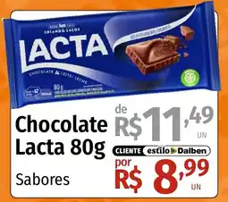 Supermercado Dalben Chocolate lacta 80g oferta