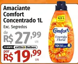Supermercado Dalben Amaciantes comfort concentrado oferta