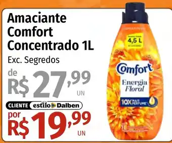 Supermercado Dalben Amaciantes comfort concentrado oferta