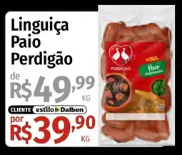 Supermercado Dalben Linguiça Paio Perdigão oferta
