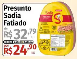 Supermercado Dalben Presunto Sadia Fatiado oferta
