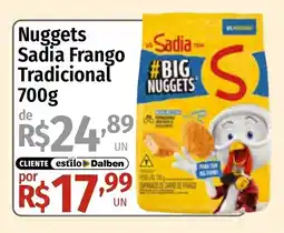 Supermercado Dalben Nuggets Sadia Frango Tradicional oferta