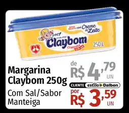 Supermercado Dalben Margarina Claybom oferta