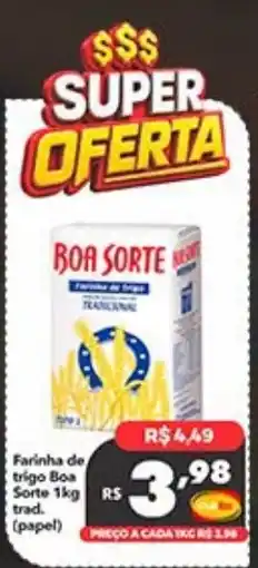 Supermercados Rex Farinha de trigo Boa Sorte 1kg trad. oferta