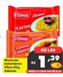 Supermercados Rex Macarrão instantâneo Vílma Big Sabores oferta