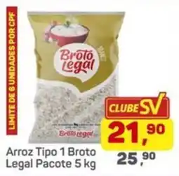 Supermercados São Vicente Arroz tipo 1 broto legal oferta