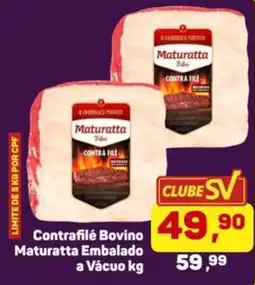 Supermercados São Vicente Contrafile bovino maturatta embalado a vácuo oferta