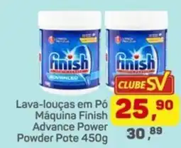 Supermercados São Vicente Lava-louças em Pó Máquina Finish Advance Power oferta