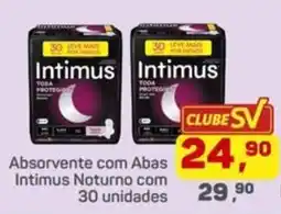 Supermercados São Vicente Absorvente com Abas Intimus Noturno oferta
