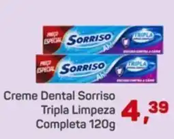 Supermercados São Vicente Creme Dental Sorriso Tripla Limpeza Completa oferta