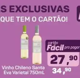 Supermercados São Vicente Vinho chileno santa eva varietal oferta