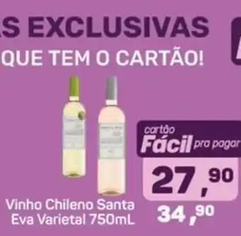 Supermercados São Vicente Vinho chileno santa eva varietal oferta