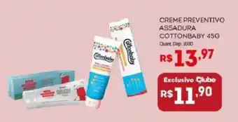 Bistek Supermercados Creme preventivo assadura cottonbaby oferta