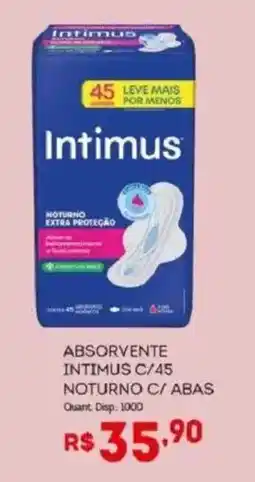 Bistek Supermercados absorvente intimus c/45 oferta