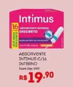 Bistek Supermercados absorvente intimus c/16 interno oferta