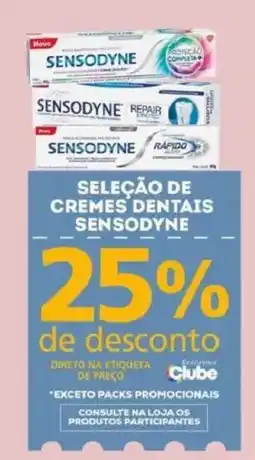 Bistek Supermercados seleção de cremes dentais sensodyne oferta