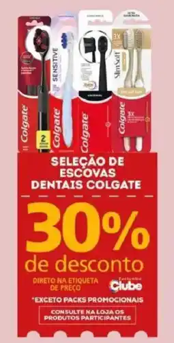 Bistek Supermercados seleção de escovas dentais colgate oferta