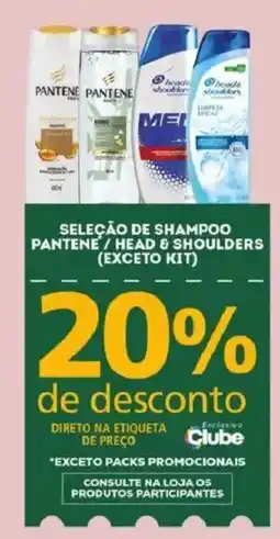 Bistek Supermercados seleção de shampoo pantene / head & shoulders oferta