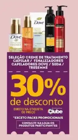 Bistek Supermercados seleção creme de tratamento capilar / finalizadores capilares dove / seda / tresemme oferta