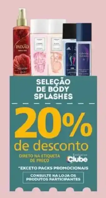 Bistek Supermercados seleção de body splashes oferta