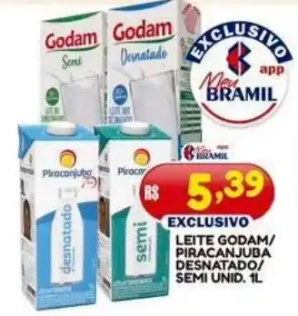 Leite godam/ piracanjuba desnatado/ semi unid.