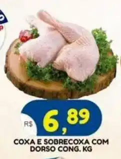 Bramil Supermercados Coxa e sobrecoxa com dorso cong. kg oferta